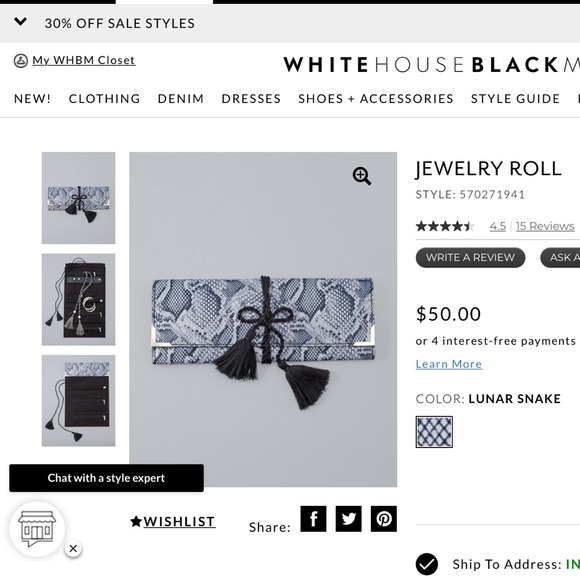 WHBM jewelry roll…so perfect! - Picture 4 of 4